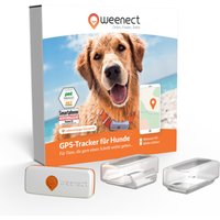 Localizzatore GPS per cani Weenect XS - senza collare - bianco, con custodia in silicone inclusa