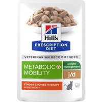 Hill's Prescription Diet j/d Metabolic + Mobility com frango - 12 x 85 g