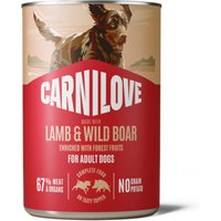 Carnilove Dog i paté 6 x 400 g - Lamm & vildsvin