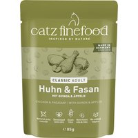64x85g Lot économique catz finefood poulet et faisan - Pâtée pour chat