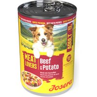 6x400g Josera Meatlovers Menu bœuf et pomme de terre pâtée pour chien