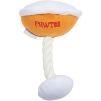 Beeztees hundleksak Pawtini, orange/vit - L 18 x B 13 x H 12 cm