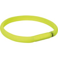 M-L: 50cm / 18 mm Trixie USB Lichthalsband Groen