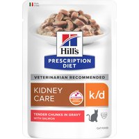 12x85g k/d Kidney Care saumon Hill's Prescription Diet - Pâtée pour chat