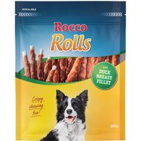 200g Rocco Rolls Bâtonnets à mâcher filet de canard - Friandises pour chien