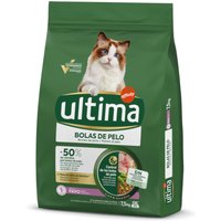 2x7,5kg Boules de Poils Ultima - Croquettes pour chat