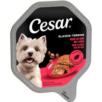 Cesar 28 x 150 g portionsform - Classic med saftigt nötkött & lever