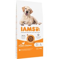 12kg Senior Large poulet IAMS Advanced Nutrition Croquettes pour chien