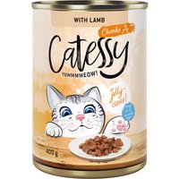 48x400g Bouchées en gelée agneau Catessy - Pâtée pour chat