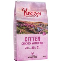 6.5kg Kitten poulet, poisson - sans céréales Purizon croquettes pour chat