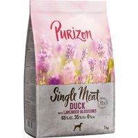 Purizon Single Meat Adult pato com maçã e flor de lavanda - 1 kg