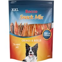 Mélange de friandises Rocco XXL au poulet pour chien - lot mixte : Rolls filets de poulet, Chings Blancs de poulet 2 x 1 kg