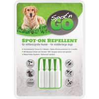 4 pipettes de 1,5 ml Répulsif Spot'n Go 2 applications pour grand chien