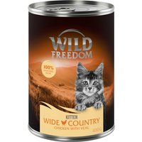 Wild Freedom Kitten 6 x 400 g pour chaton - Wide Country - veau, poulet