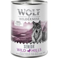 Wolf of Wilderness Senior 6 x 400 g - Wild Hills - Duck & Veal