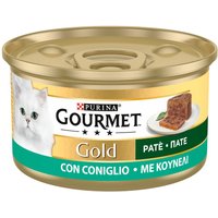 24x85g mousse de lapin Gourmet Gold nourriture humide pour chats