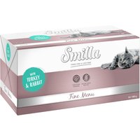 8x100g Smilla Fine Menu dinde, lapin - Pâtée pour chat