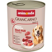 animonda GranCarno Adult Single Protein 6 x 800 g - Nötkött Pur