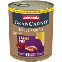 24x800g Adult Single Protein Supreme pur agneau Animonda GranCarno - Pâtée pour chien