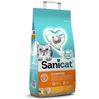 2x8L Litière agglomérante Sanicat vanille, mandarine - pour chat