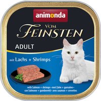 32x100g Mare saumon, crevettes Animonda Vom Feinsten - Pâtée pour chat