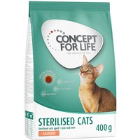 400g Sterilised Cats saumon Concept for Life - Croquettes pour chat