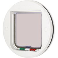 Cat Mate 210 Chatière blanche Chatière pour fenêtre et porte vitrée - Chatière pour Chat