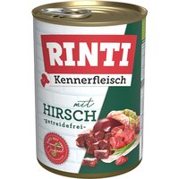 Ekonomipack: RINTI Kennerfleisch 24 x 400 g - Hjort