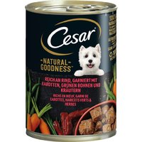 6x400g Cesar Natural Goodness bœuf - Pâtée pour chien