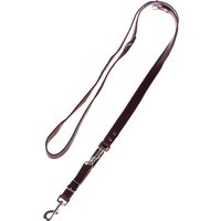 Heim koppel med nitar,  justerbart brunt - Längd 240 cm, bredd 2 cm