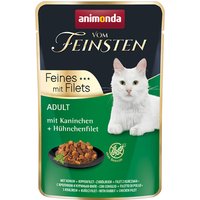 animonda Vom Feinsten Adult 18 x 85 g - Kanin & kycklingfilé