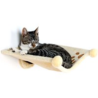 Hamac Trixie en peluche à fixation murale L 41 x l 42 x H 15 cm (beige) - pour chat