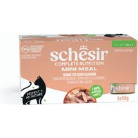 24x50g Ton cu somon Complete Nutrition în gelatină Schesir Hrană umedă pisici