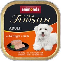 6x150g Adult sans céréales volaille, veau Animonda Vom Feinsten - Pâtée pour chien