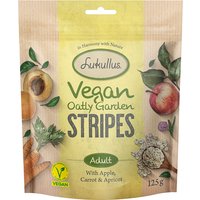 Lukullus Vegan Garden Strisce Mele, Carote & Albicocche Snack per cane - 125 g