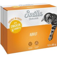 12 x 85 g poulet, carottes Smilla bouchées aux légumes pour chat