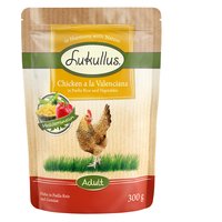 Lukullus poulet à la valencienne : poulet, riz de paella & légumes 6 x 300 g pour chien - poulet à la valencienne