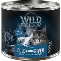 12x200g Adult Cold River poulet au saumon Wild Freedom - Pâtée pour chat