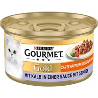 Gourmet Gold Bitar i sås 12 x 85 g - Kalv & grönsaker