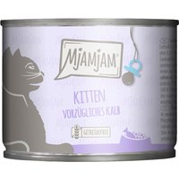 MjAMjAM Kitten 6 x 200 g - Utsökt kalvkött med laxolja