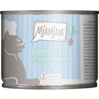 6x185g MjAMjAM à la sauce dinde blanchie avec de délicieuses carottes Nourriture pour chat humide
