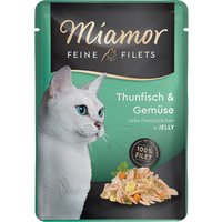 Miamor Fine Filets Pouch 6 x 100 g - Tonfisk & grönsaker