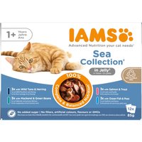 IAMS Delights Adult 24 x 85 g pour chat - lot mixte Mer en gelée