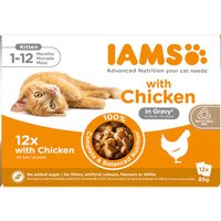 IAMS Advanced Nutrition Kitten med kyckling i sås - Ekonomipack: 24 x 85 g