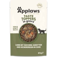 Applaws Taste Toppers i sås 12 x 85 g - Lamm, morötter, zucchini & kikärtor