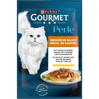 5x26x85g Régal de sauces : poulet Perle Gourmet nourriture humide pour chat