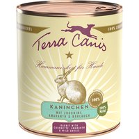 Terra Canis 12 x 800 g umido cane - Coniglio con Zucchine, Amaranto e Aglio orsino