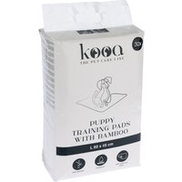 Tappetini igienici con bambù kooa per cuccioli - Medium: L 45 x P 30 cm, 30 pz