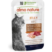 Ekonomipack: Almo Nature HFC Jelly Pouch 24 x 55 g - Tonfisk, kyckling & skinka