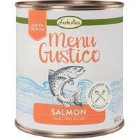 Lukullus Menu Gustico saumon, carottes, luzerne, épinards pour chien - 6 x 800 g